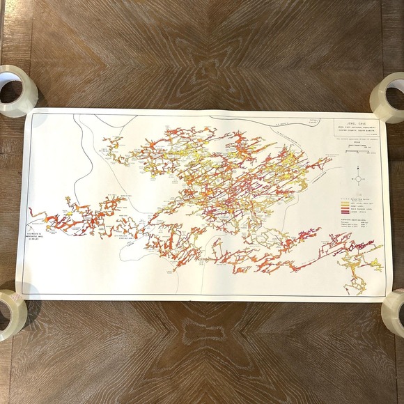 Jewel Cave National‎ Monument Custer County South Dakota 36x19 Wall Poster Print